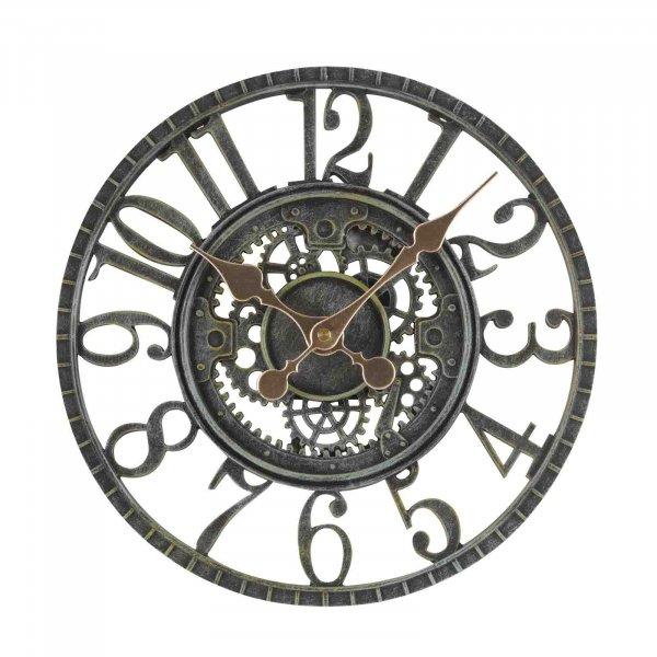 Newby Verdigris 12" Mechanical Wall Clock - lakehomeandleisure.co.uk