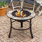 Havana Stonegate Firepit with Cooking Grill - Firepit