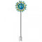 Peacock Wind Spinner with Solar Crackle Globe Light - lakehomeandleisure.co.uk