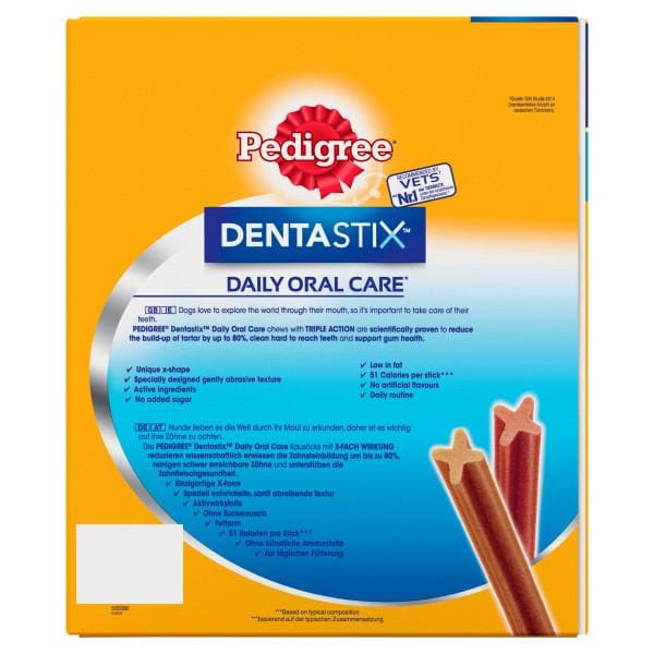 PEDIGREE DentaStix Daily Dental Chews Small Dog 105 Sticks - lakehomeandleisure.co.uk