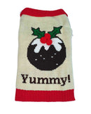 Animate Yummy Christmas Pudding Dog Jumper - lakehomeandleisure.co.uk