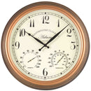 Astbury Wall Clock  with Hydrometer & Thermometer 15'' Diameter - lakehomeandleisure.co.uk
