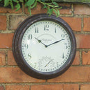 Bickerton Wall Clock & Thermometer 12" - lakehomeandleisure.co.uk
