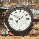 Bickerton Wall Clock & Thermometer & Hydrometer 15" - lakehomeandleisure.co.uk