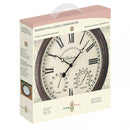 Bickerton 38cm Wall Clock with Thermometer & Hydrometer - lakehomeandleisure.co.uk