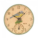 Blue Tit Indoor Outdoor 30cm Wall Clock - lakehomeandleisure.co.uk
