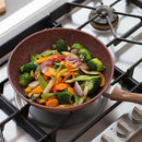 JML Copper Stone 28cm Wok | Non-Stick Hard Wearing Wok for Stir-Fry - lakehomeandleisure.co.uk