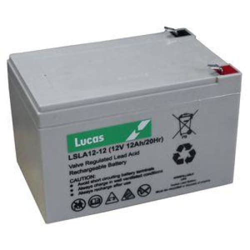 Lucas LSLA12-12 12Ah AGM Mobility Battery - lakehomeandleisure.co.uk