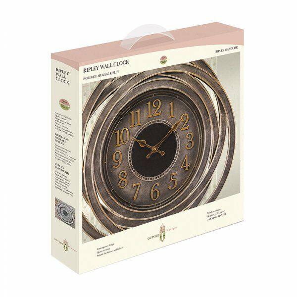 Ripley Wall Clock 20" - lakehomeandleisure.co.uk