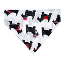 Scotty Dog Christmas Bandana For Dogs - lakehomeandleisure.co.uk