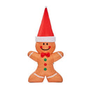 Self-Inflating Gingerbread Man Light Up Christmas Decoration -Mega 180cm - lakehomeandleisure.co.uk