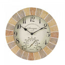 Stonegate 25cm Wall Clock & Thermometer - lakehomeandleisure.co.uk