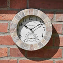 Stonegate 25cm Wall Clock & Thermometer - lakehomeandleisure.co.uk