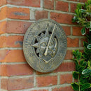 Sun & Moon 30cm Wall Thermometer & Clock - lakehomeandleisure.co.uk