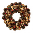 Winter Spice Artificial Christmas Wreath - 36cm - lakehomeandleisure.co.uk