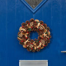 Winter Spice Artificial Christmas Wreath - 36cm - lakehomeandleisure.co.uk