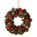 Yule Fest Artificial Christmas Wreath - lakehomeandleisure.co.uk