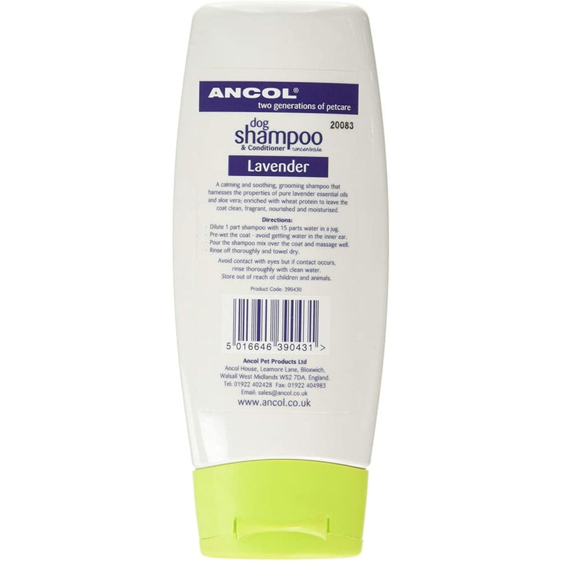 Ancol Dog Shampoo Lavender Calming Shampoo 200ml - lakehomeandleisure.co.uk
