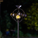 Aura Wind Spinner with Solar Crackle Globe - lakehomeandleisure.co.uk