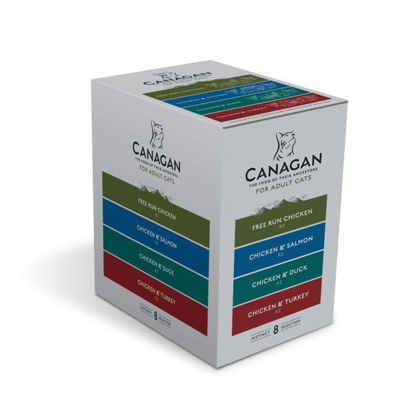 Canagan Multipack Cat Wet Pouches - 8 x 85g - lakehomeandleisure.co.uk