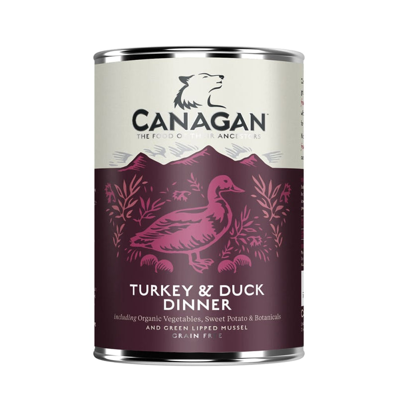 Canagan Turkey & Duck Dinner Wet Dog Food - 6 pack x 400g Cans - lakehomeandleisure.co.uk