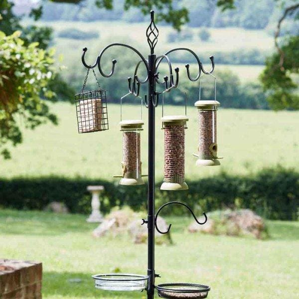 Chapelwood Complete Bird Feed Dining Station - Black - lakehomeandleisure.co.uk