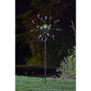 Gemini Wind Spinner with Solar Crackle Globe Solar Garden Light - lakehomeandleisure.co.uk