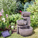 Genoa Cascade Solar Water Fountain - lakehomeandleisure.co.uk