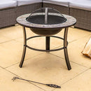 Havana Nero Firepit with Cooking Grill - lakehomeandleisure.co.uk