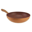 JML Copper Stone 28cm Wok | Non-Stick Hard Wearing Wok for Stir-Fry - lakehomeandleisure.co.uk