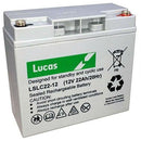 Lucas LSLC-22-12 22Ah AGM Golf battery - lakehomeandleisure.co.uk