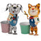Novelty Cat & Dog Animal Garden Metal Plant Pot (Plant Pot Pets) - lakehomeandleisure.co.uk