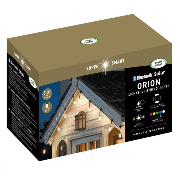 Orion Bluetooth Solar String Lights - lakehomeandleisure.co.uk