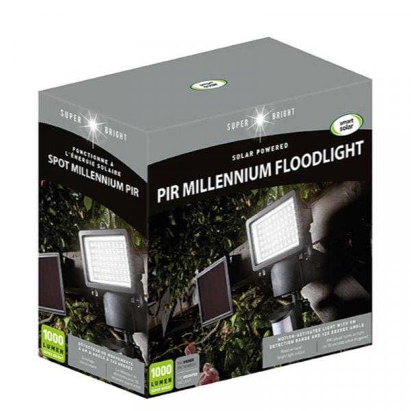 Smart Solar Millennium PIR Security FloodLight - lakehomeandleisure.co.uk