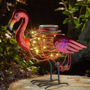 Solar Powered Flamingo Spiralight Garden Light - lakehomeandleisure.co.uk