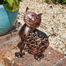 Solar Powered Scroll Cat Garden Light - lakehomeandleisure.co.uk