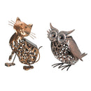 Solar Powered Scroll Owl and Pussycat Garden Light - lakehomeandleisure.co.uk