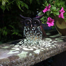 Solar Powered Scroll Owl Garden Light - lakehomeandleisure.co.uk