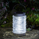 Solar Wave Stainless Steel Lantern - 2 Pack - lakehomeandleisure.co.uk