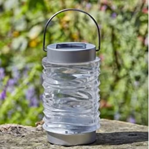 Solar Wave Stainless Steel Lantern - 2 Pack - lakehomeandleisure.co.uk
