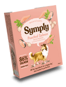 Symply Grain free Poached Salmon 7 x 395g Wet Dog Food Trays