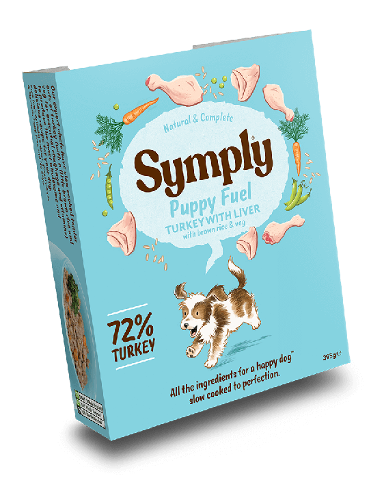 Symply Puppy Fuel 395g Wet Dog Food Trays - lakehomeandleisure.co.uk