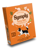 Symply Turkey & Brown Rice 395g Wet Dog Food Trays - lakehomeandleisure.co.uk